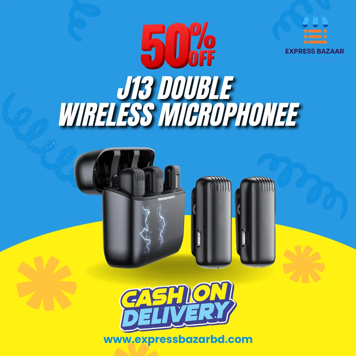 J13 double type-c wireless microphone